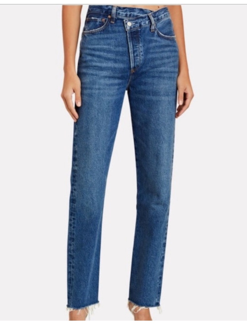 Agolde Cris Cross straight leg jeans